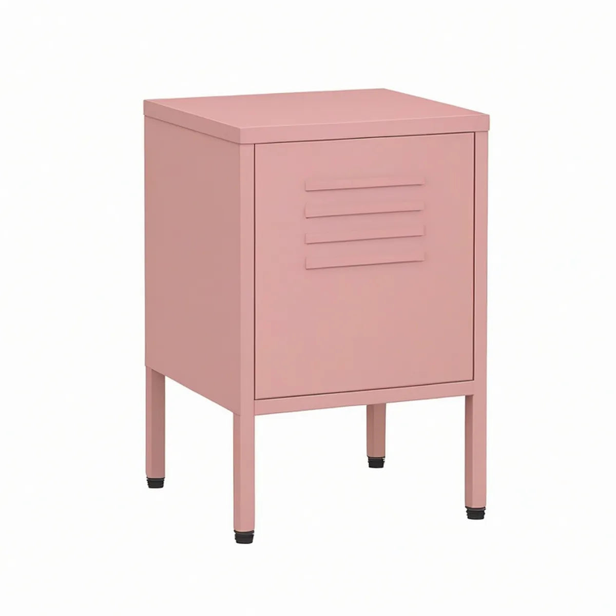 Rosa Stahlschrank mit Tür, 40 x 40 x 55 cm